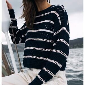 NWT Z Supply Stripe Sweater - Eclipse